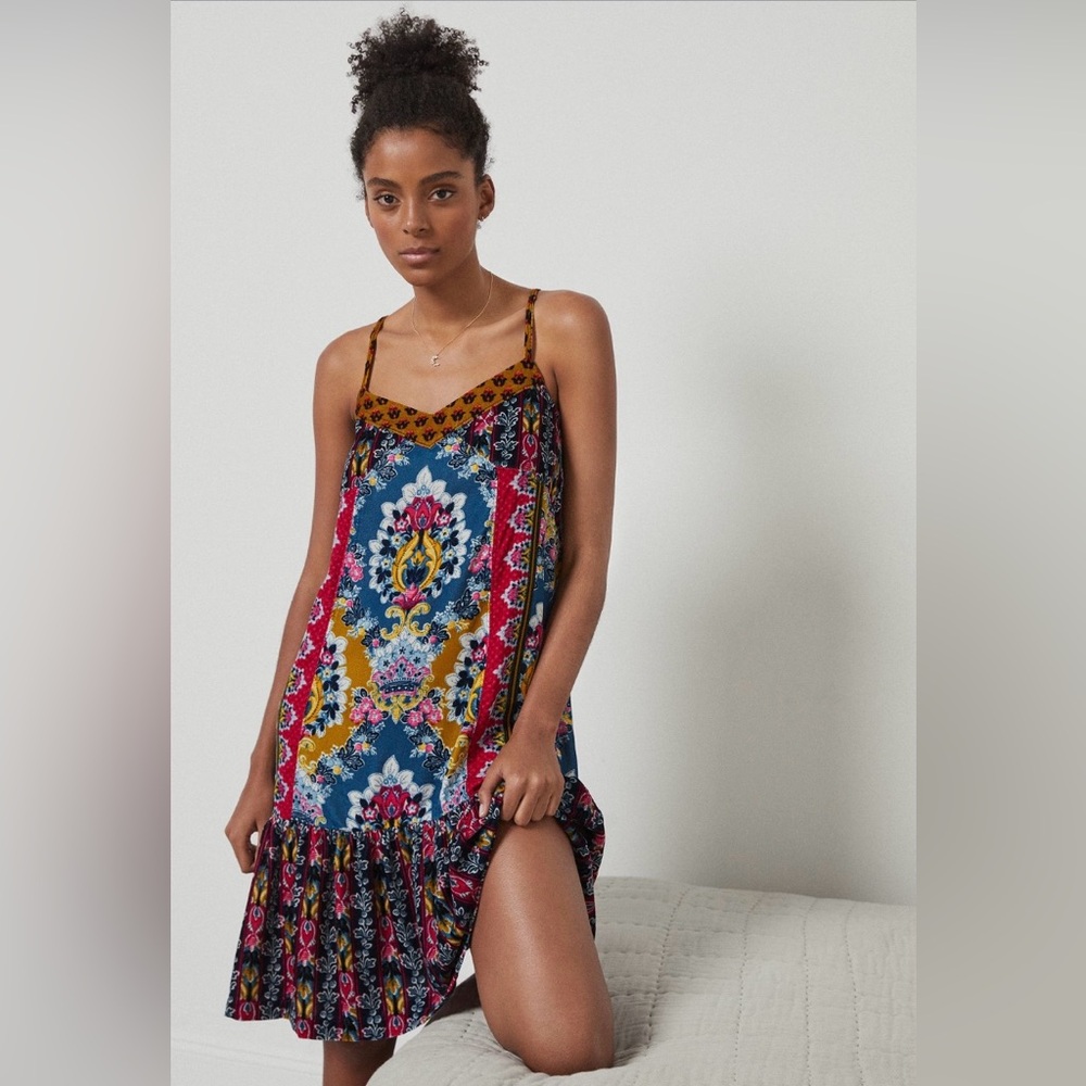 Anthropologie velvet silk dress - NWT